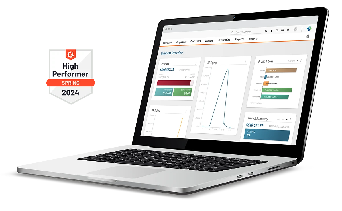 striven business management software