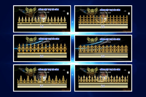 Chông rào biệt thự sài gòn CR19 -CR24