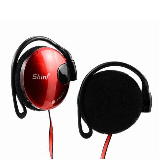 Shini Bass Stereo Bass Subwoofer Hoofdtelefoon Rood