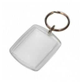 Sleutelhanger plexiglas blanco